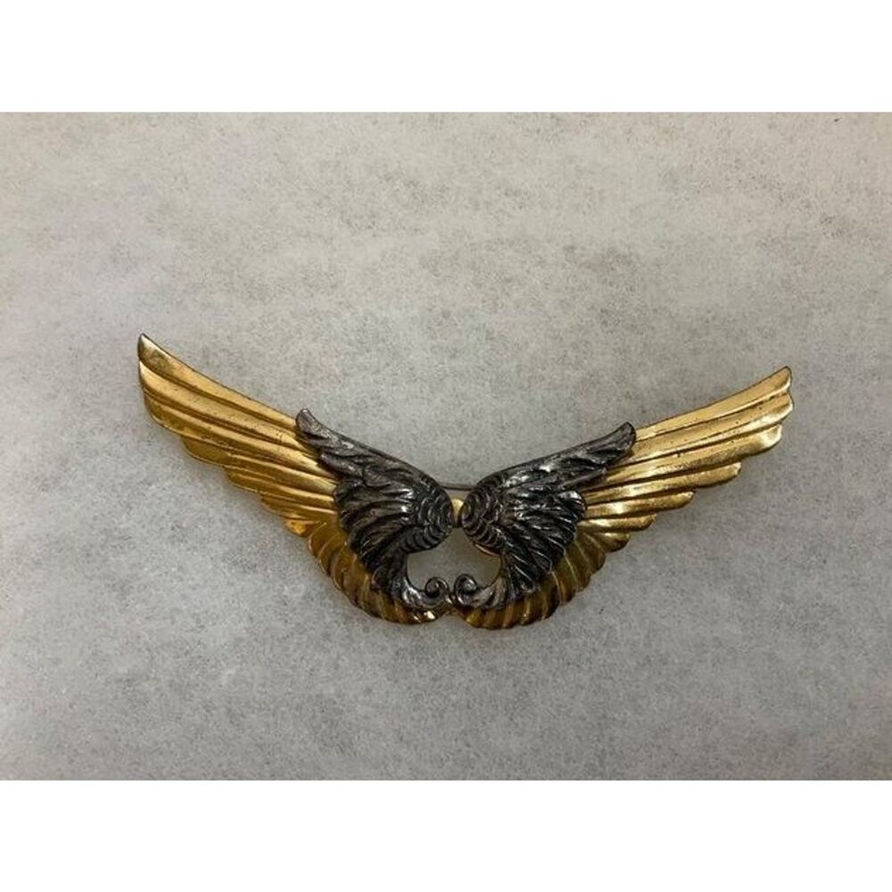 1941 BOOKPIECE Rice-Weiner Pin/Brooch by McClelland Barclay Rare Art Deco Wings